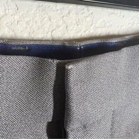 Banana Republic Mens Modern Slim Fit Chino Pants Gray Flat‎ Front Size 31x34 - Picture 3 of 7